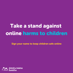 Take a stand against online harms to children.